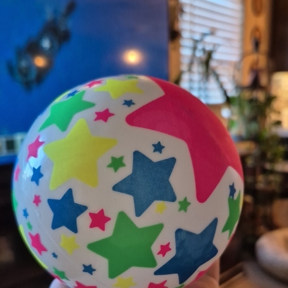 Colorful Star Pattern Ball - Picture 2 of 2